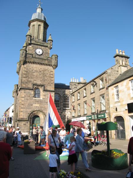 Forres Tollbooth on Toun Mercat day