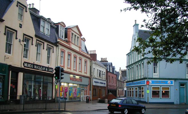 Stornoway High Street shops - See text below